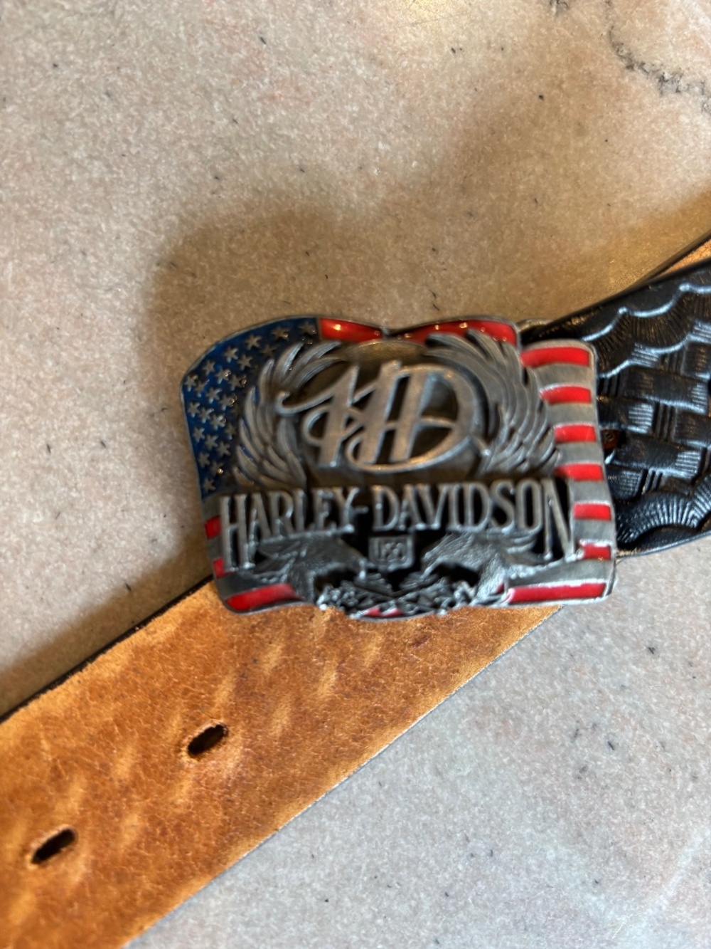 Harley Davidson leather belt
